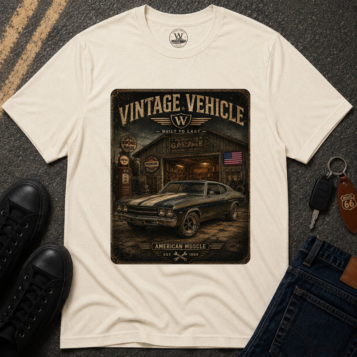 American Muscle Garage Tee