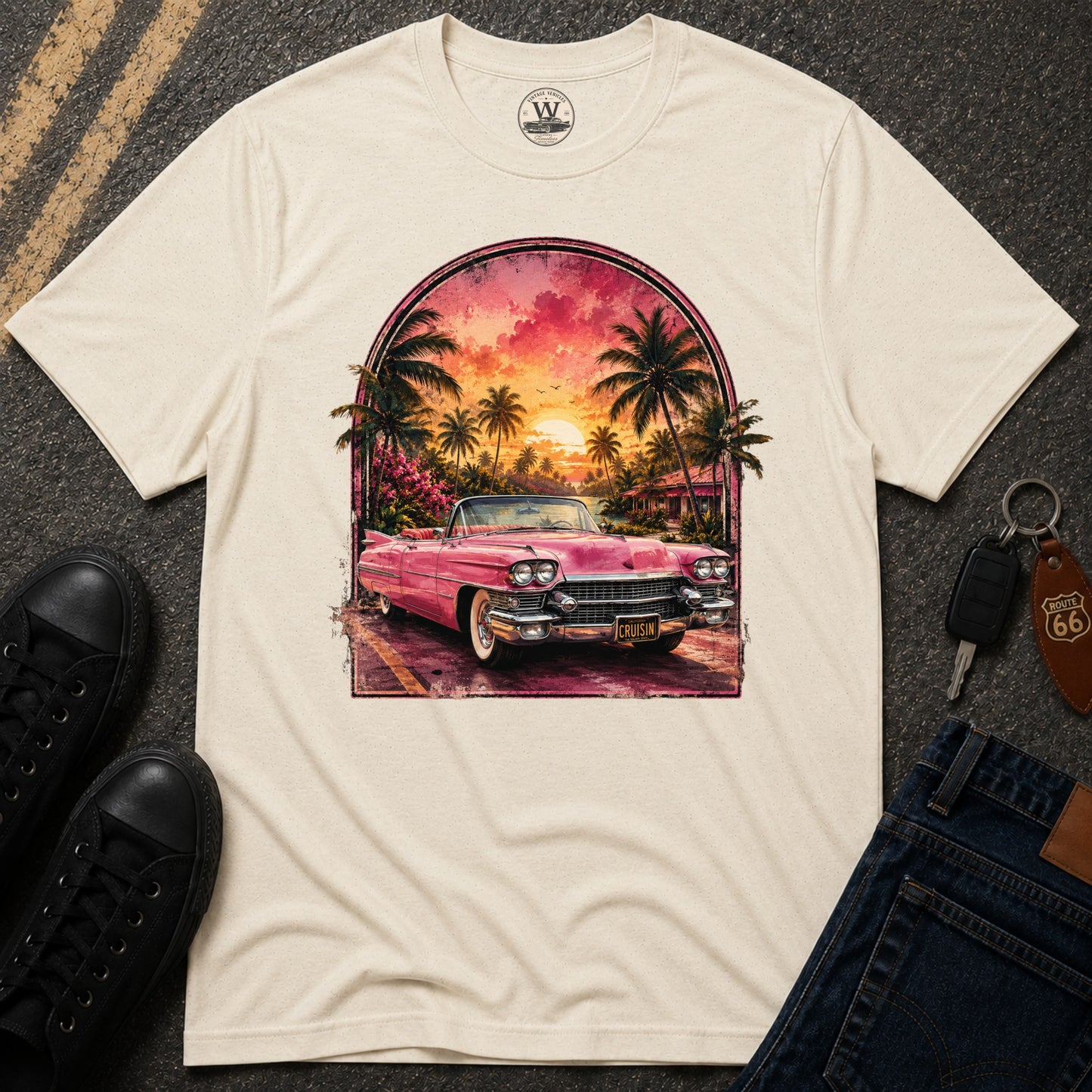 Pink Sunset Cruiser Tee