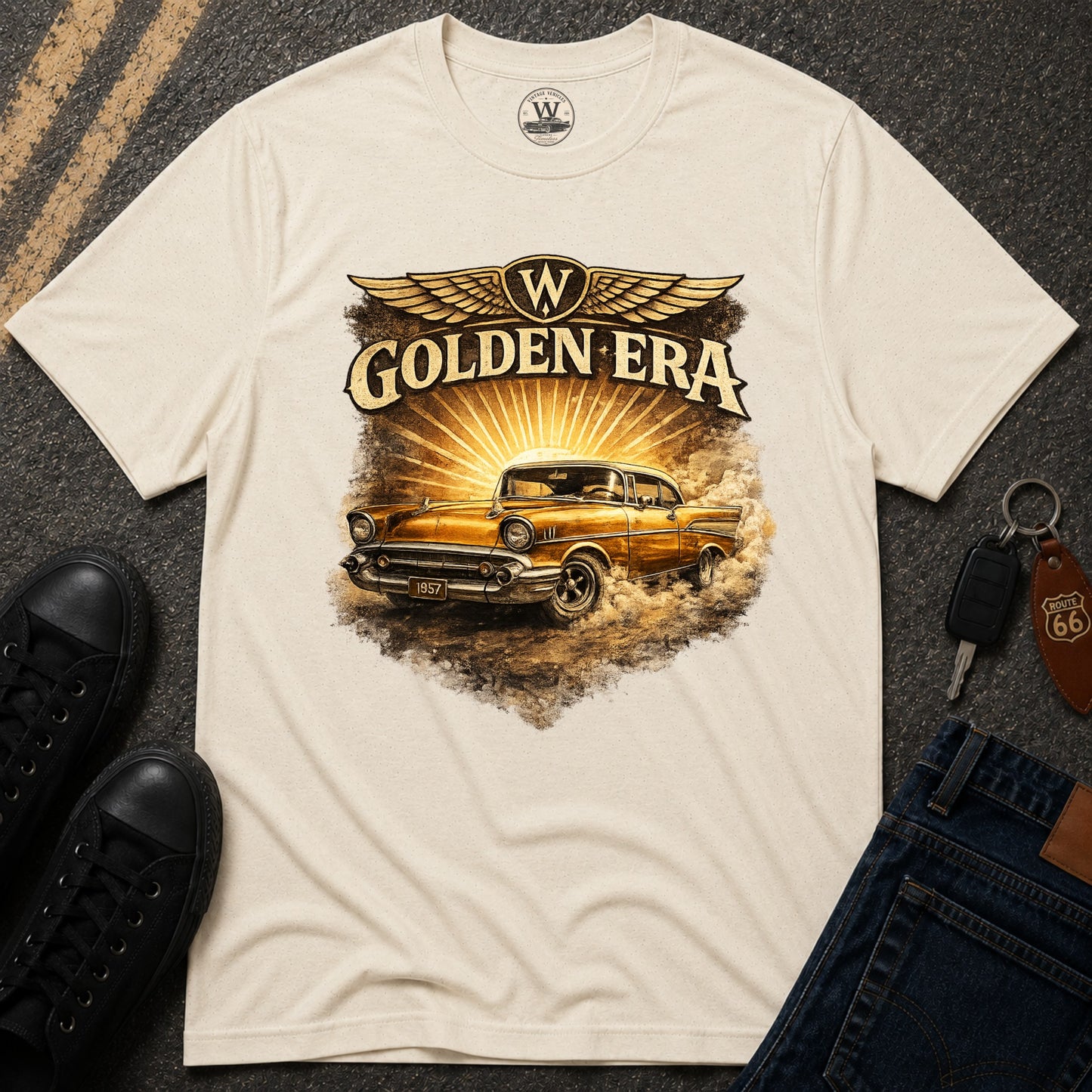Golden Era – Classic Car Tee