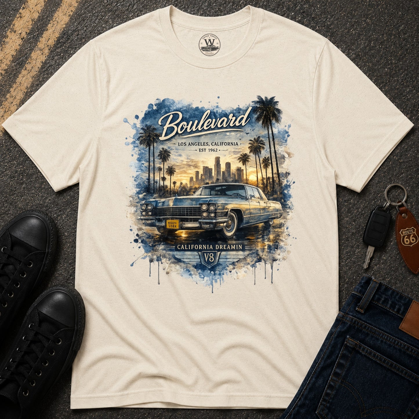 LA Boulevard – Vintage Vehicle Tee