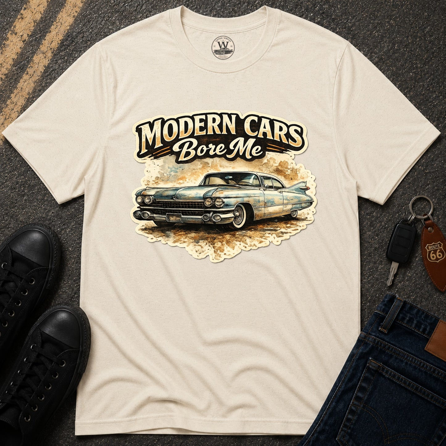 Modern Cars Bore Me Vintage Classic Car Tee