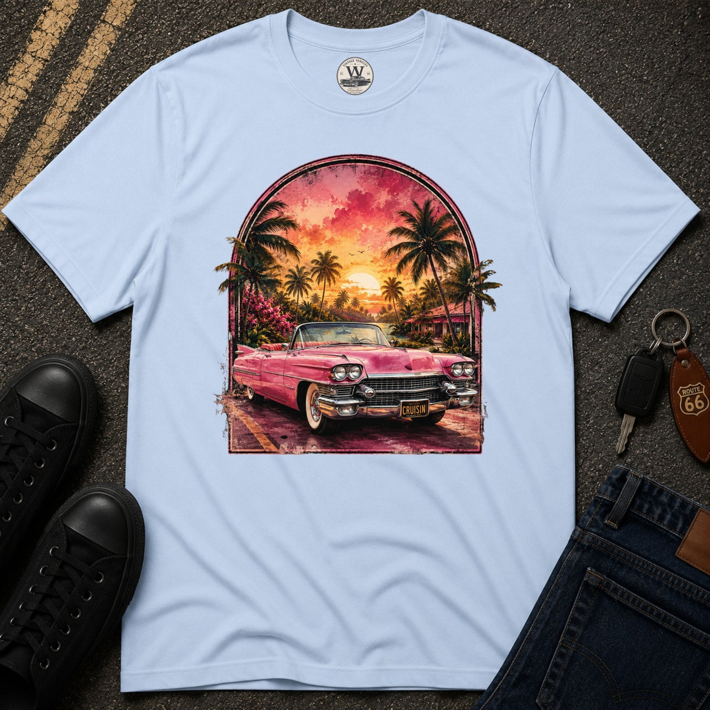Pink Sunset Cruiser Tee