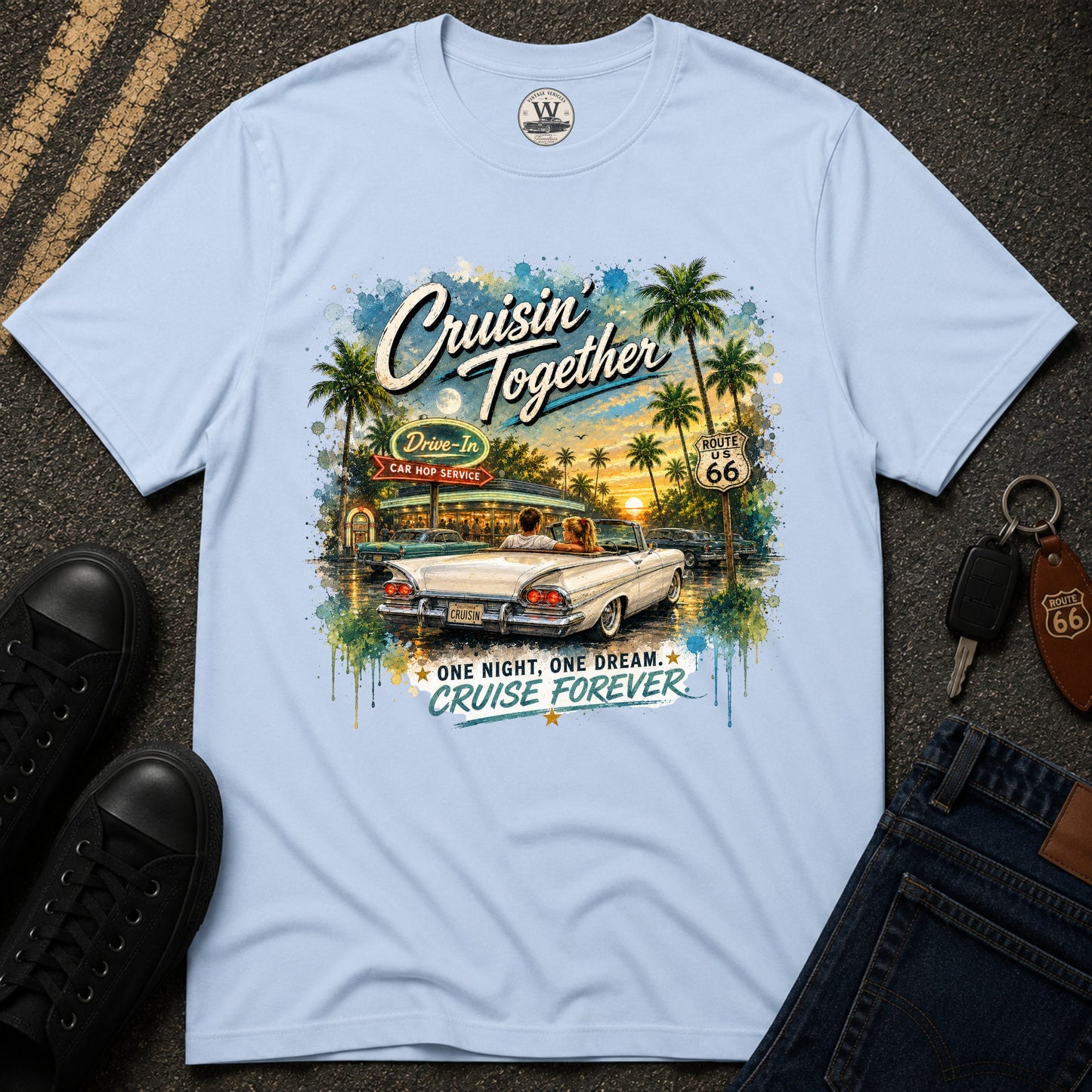 Cruisin' Together Vintage Convertible Tee