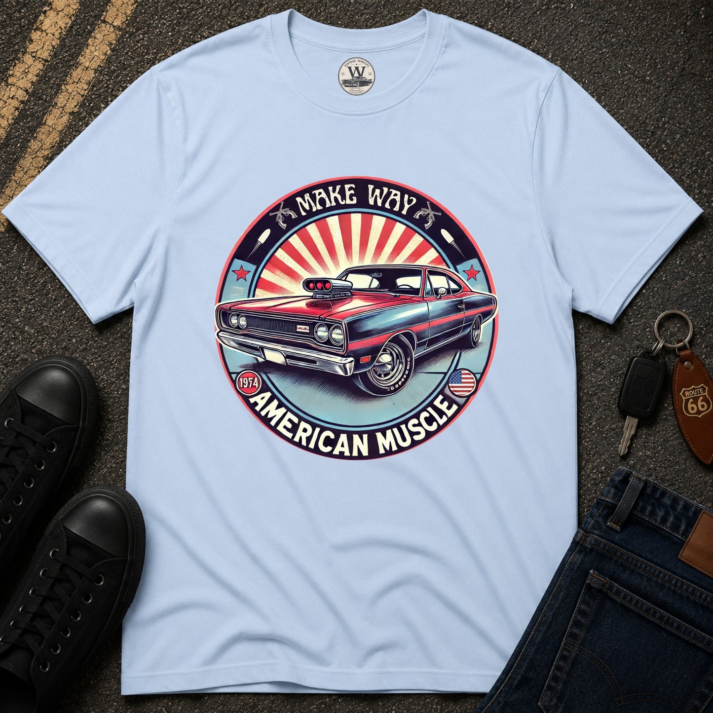 Make Way – American Muscle Car Tee