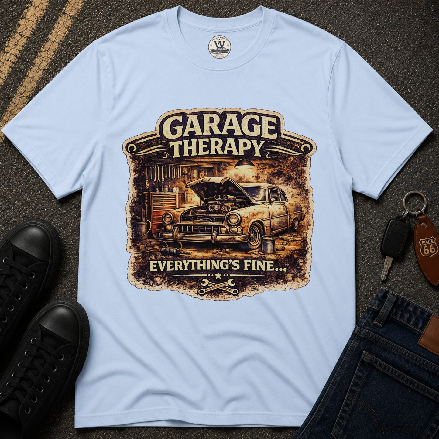 Garage Therapy – Vintage Mechanic Tee