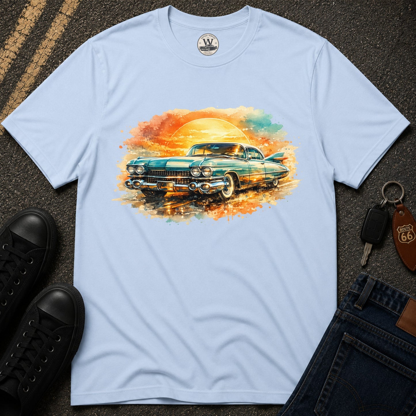 Golden Sunset Cruiser Tee