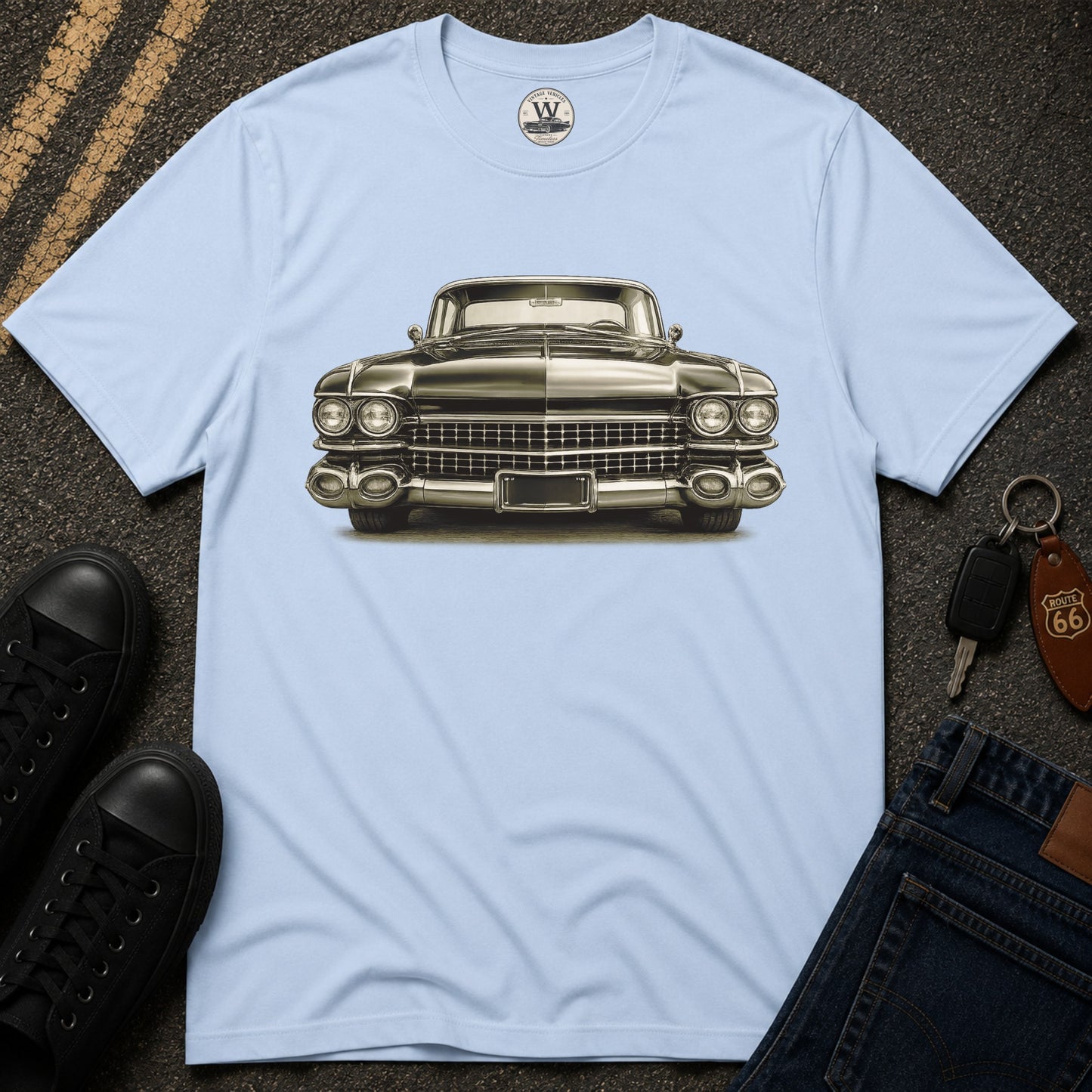 Classic 1950s American Car Graphic Tee