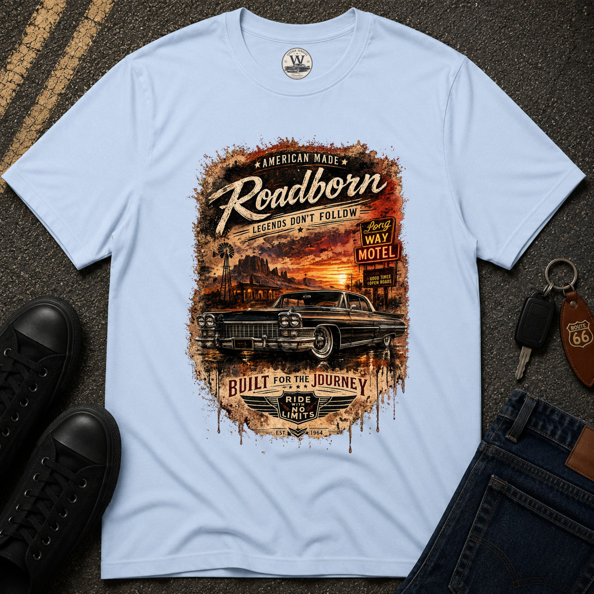 Roadborn – Oldschool Car T-Shirt