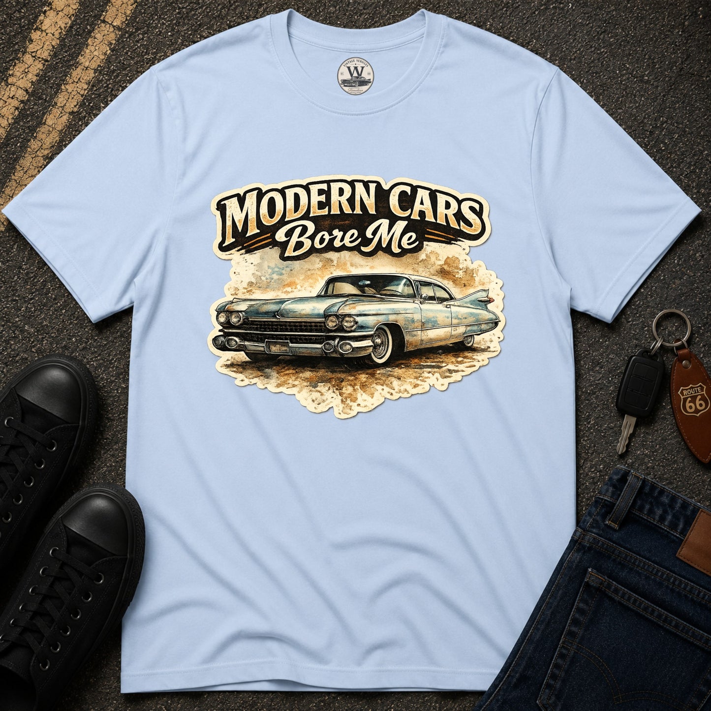 Modern Cars Bore Me Vintage Classic Car Tee