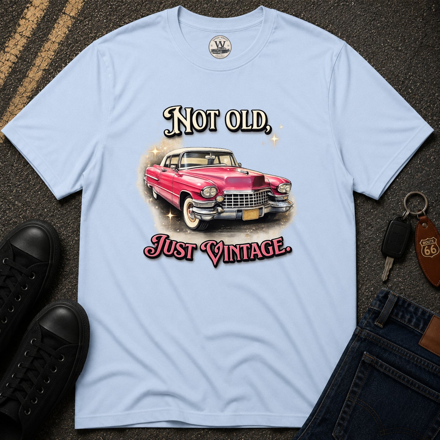 Not Old, Just Vintage – Classic Car Tee