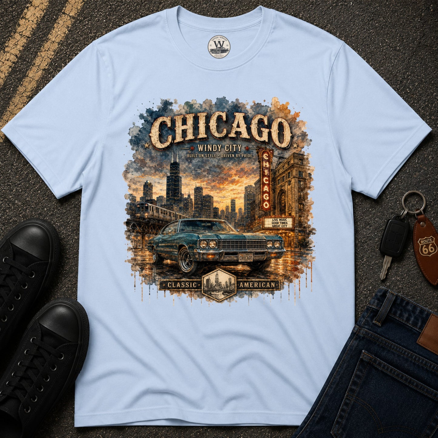 Chicago Streets & Steel T-Shirt