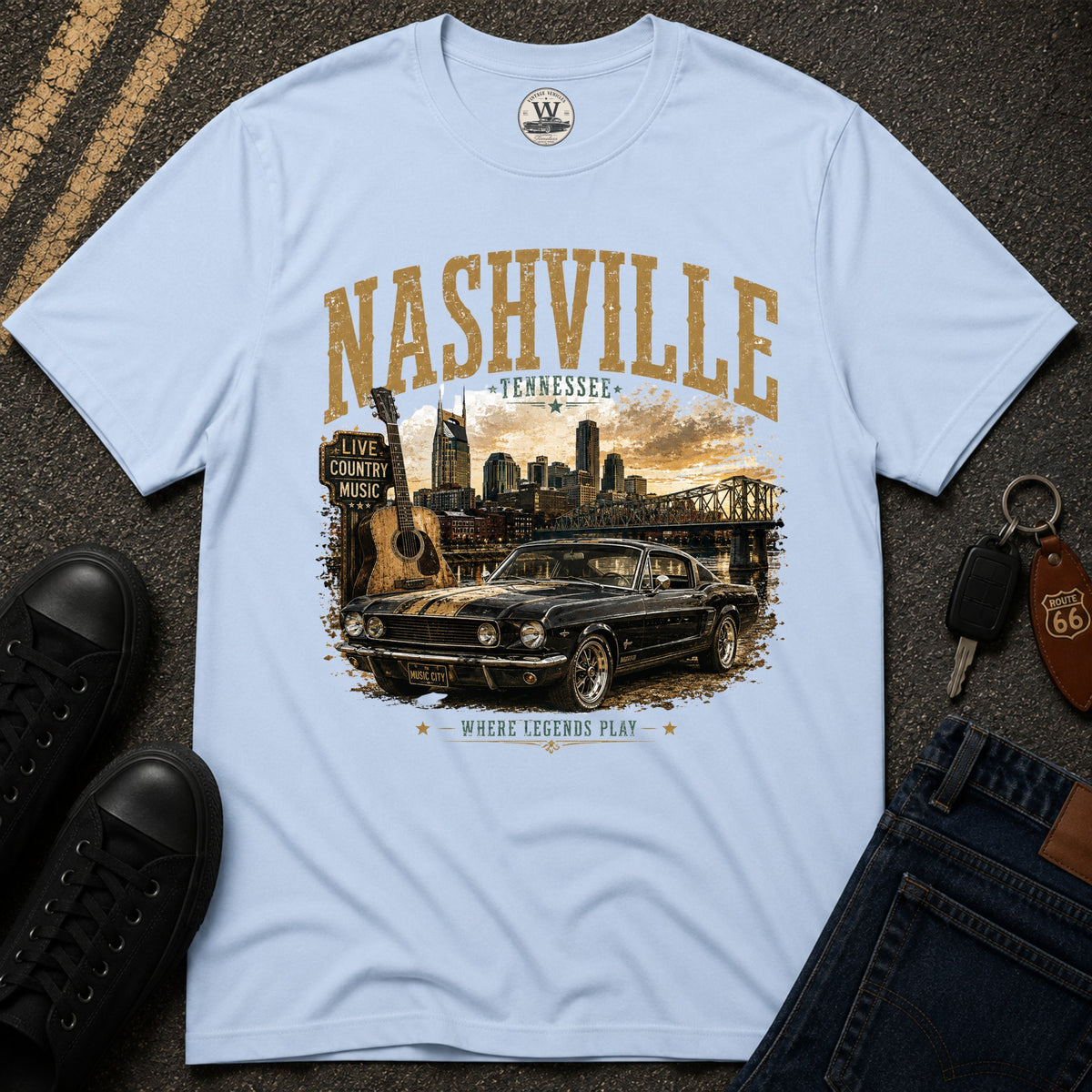 Nashville Classic Car T-Shirt
