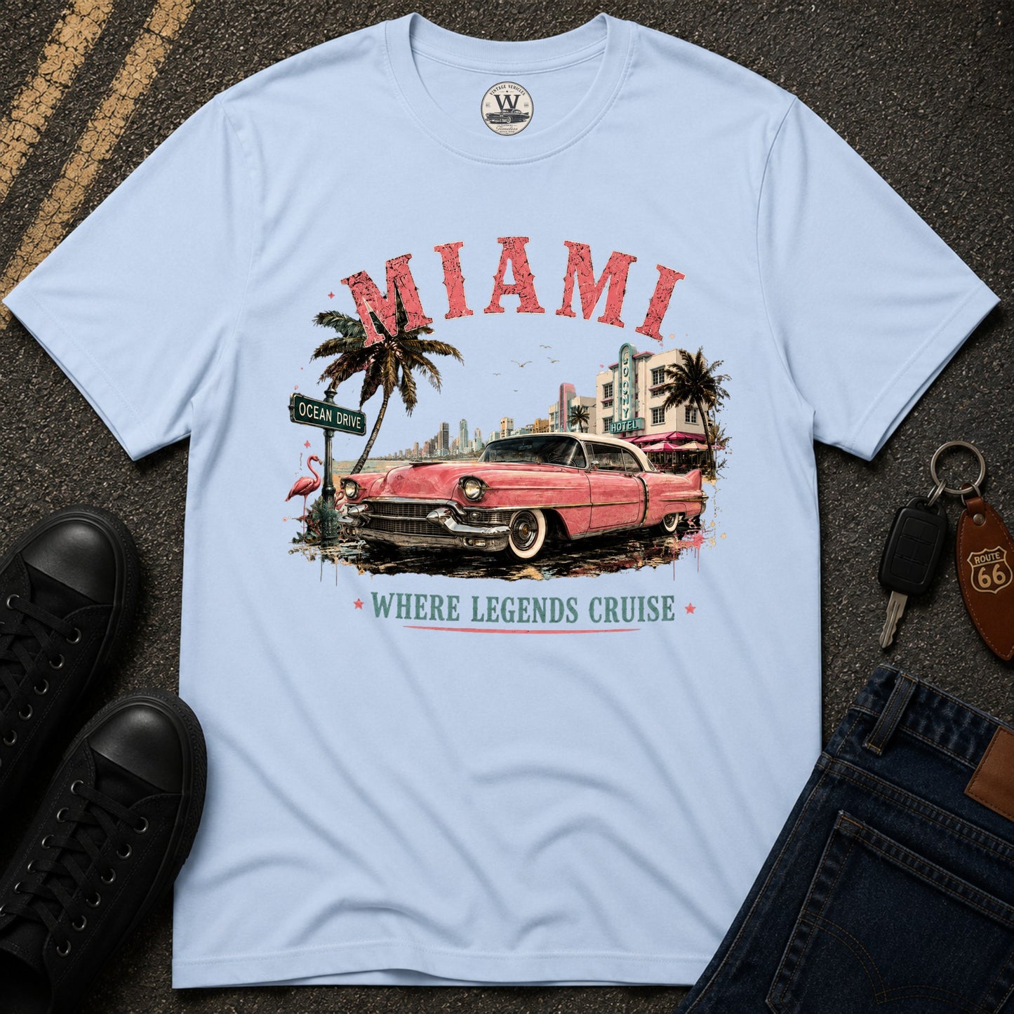 Miami Legends Car T-Shirt