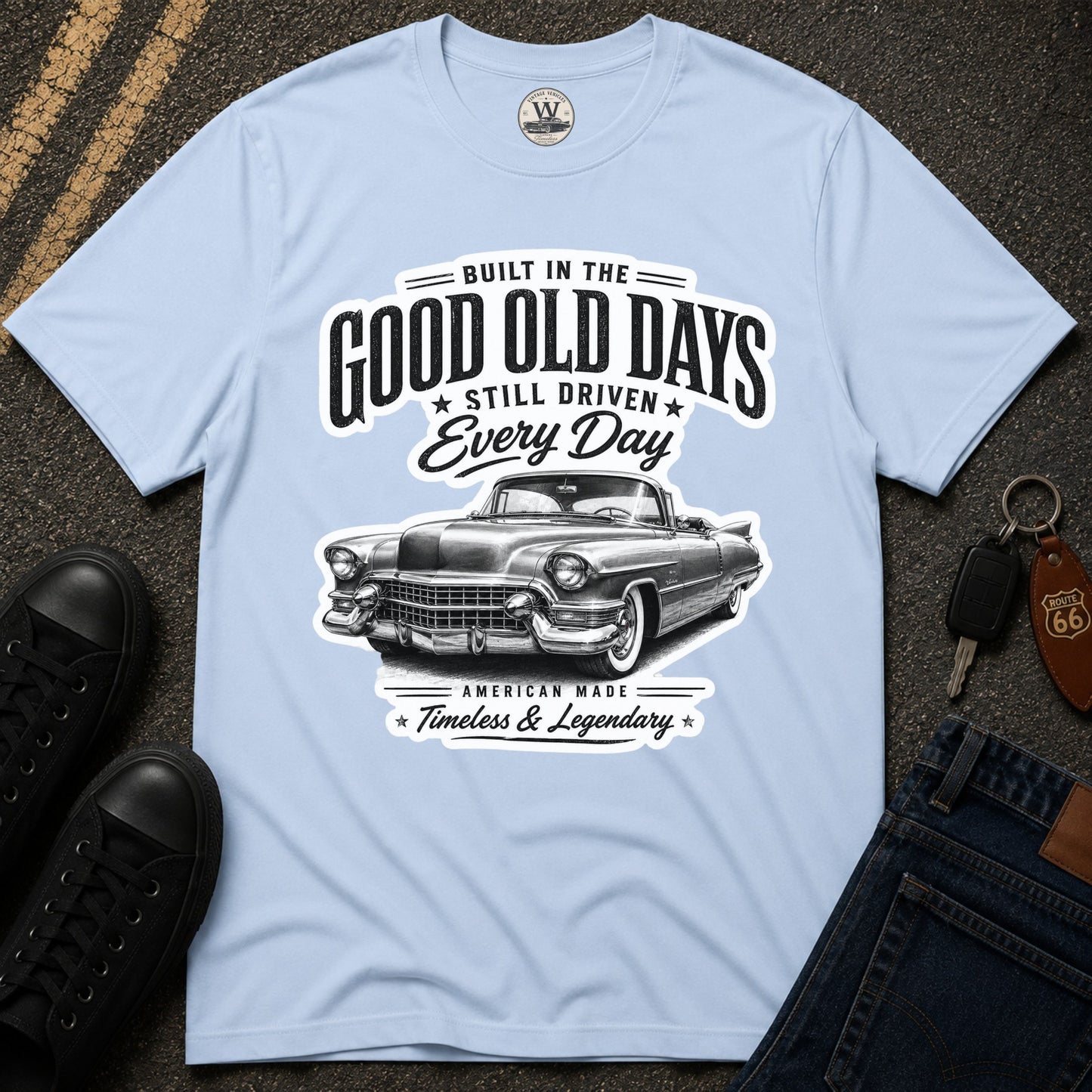 Built In The Good Old Days – Classic Car Tee