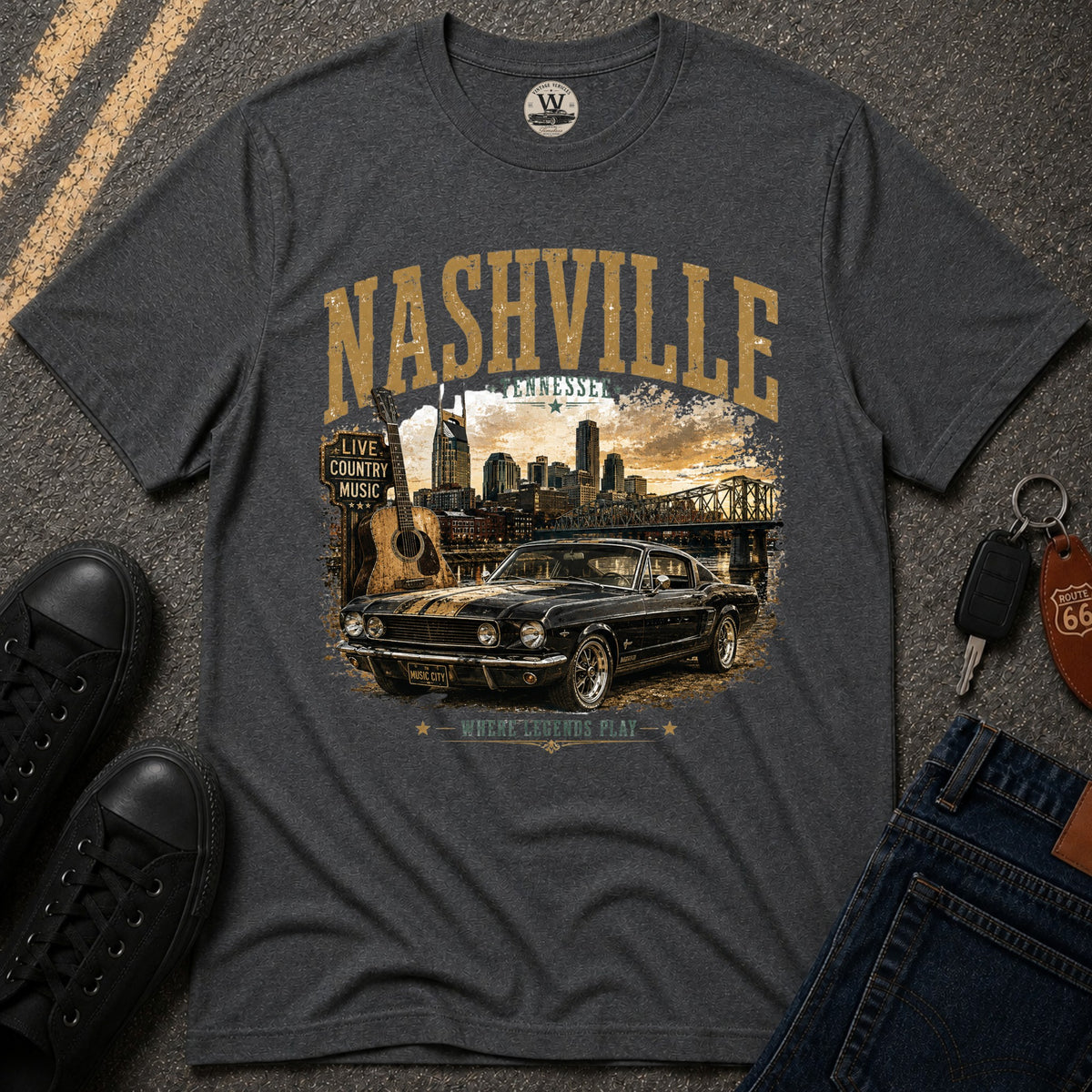 Nashville Classic Car T-Shirt