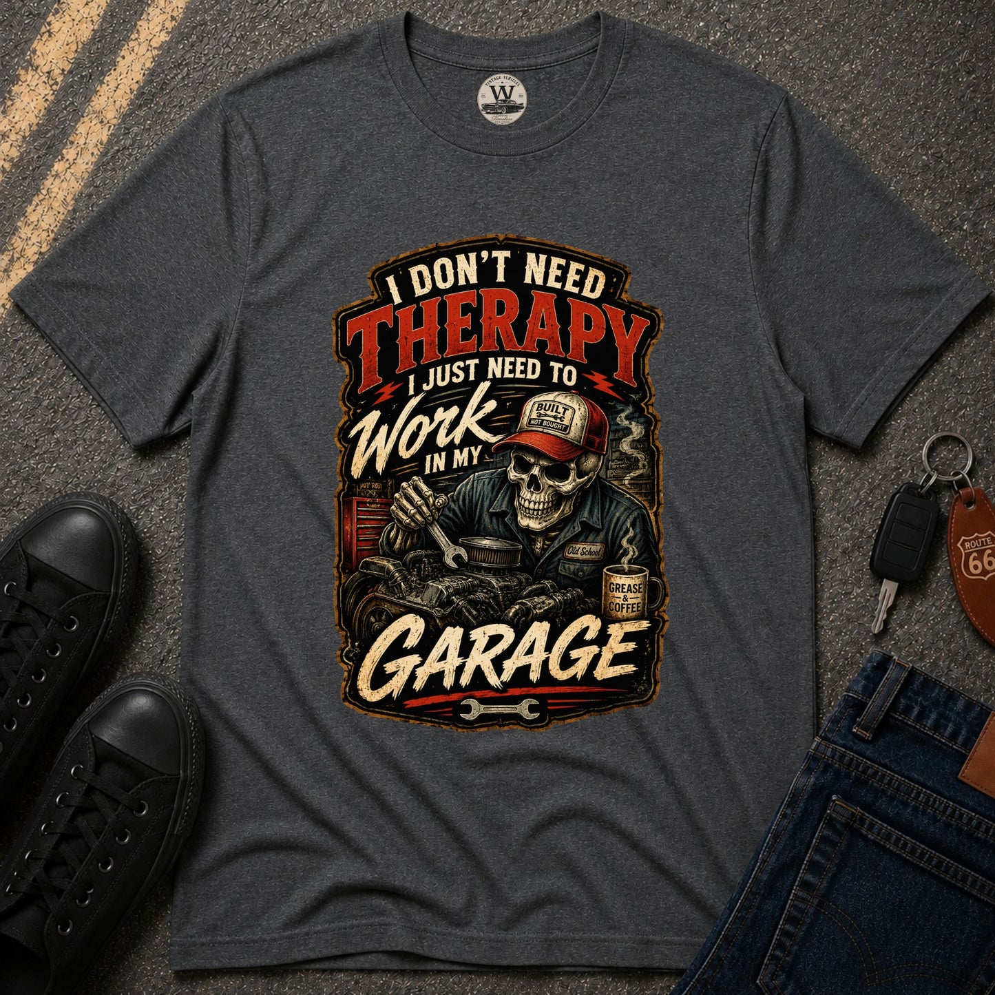 I Don't Need Therapy – Garage Mechanic Tee