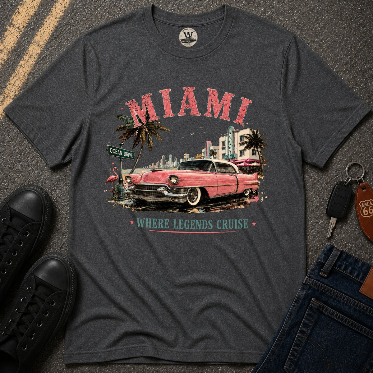 Miami Legends Car T-Shirt