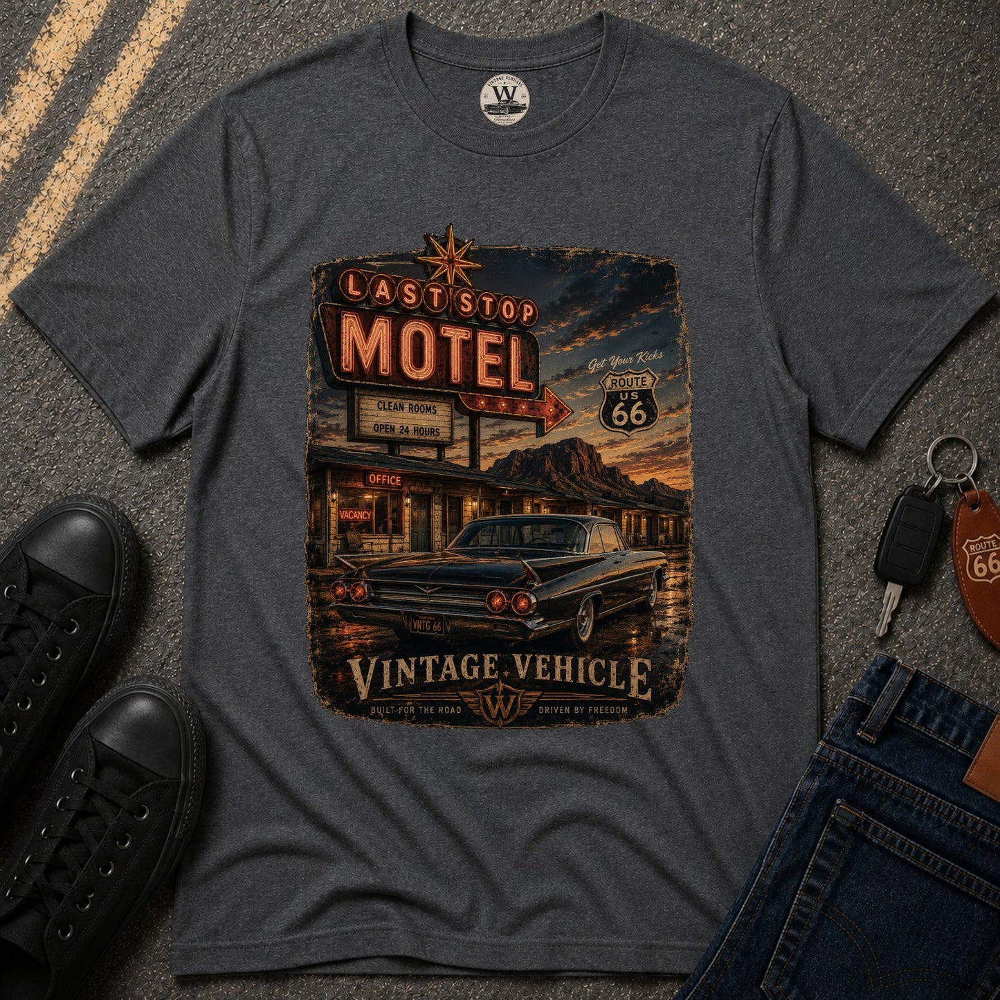 Last Stop Motel Tee