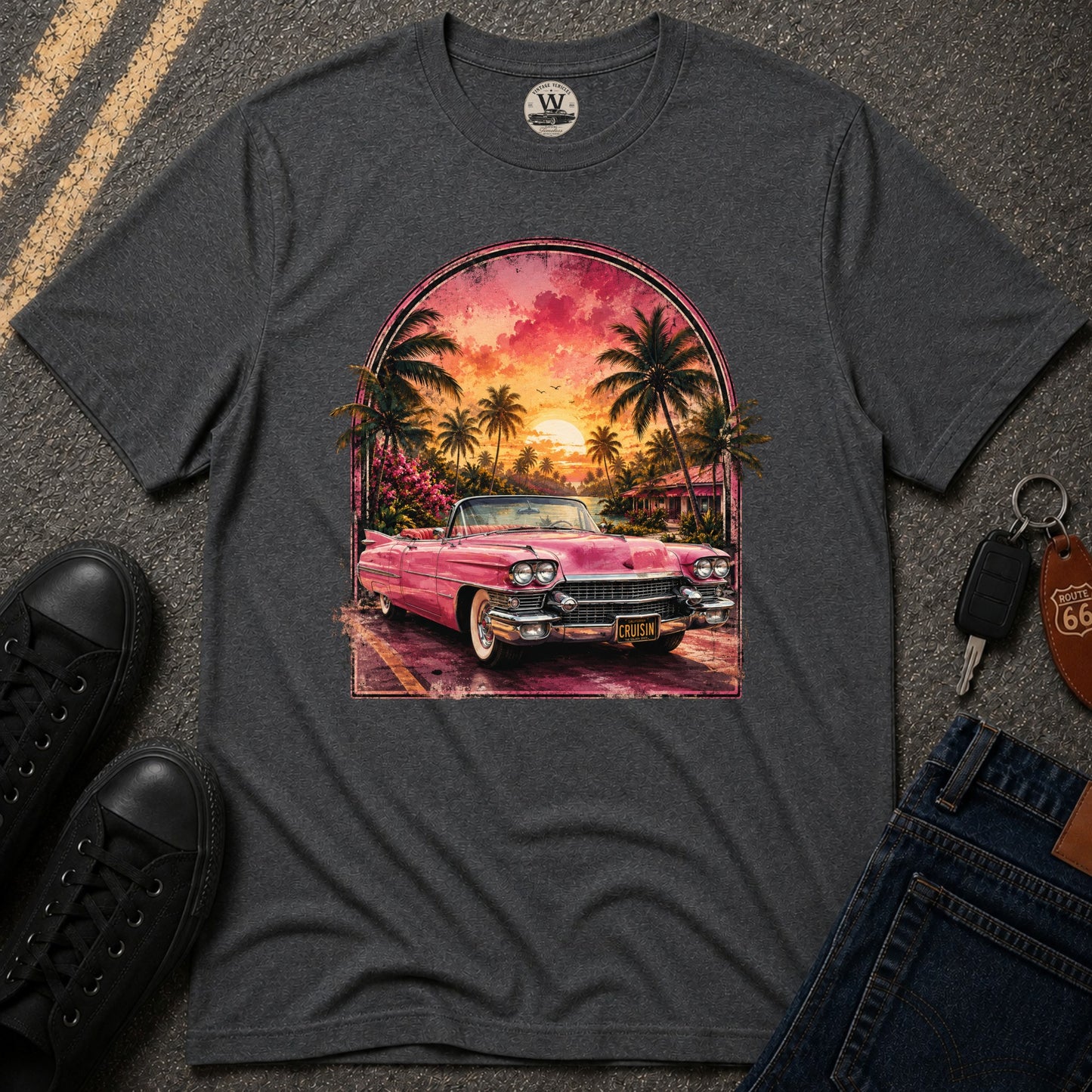 Pink Sunset Cruiser Tee