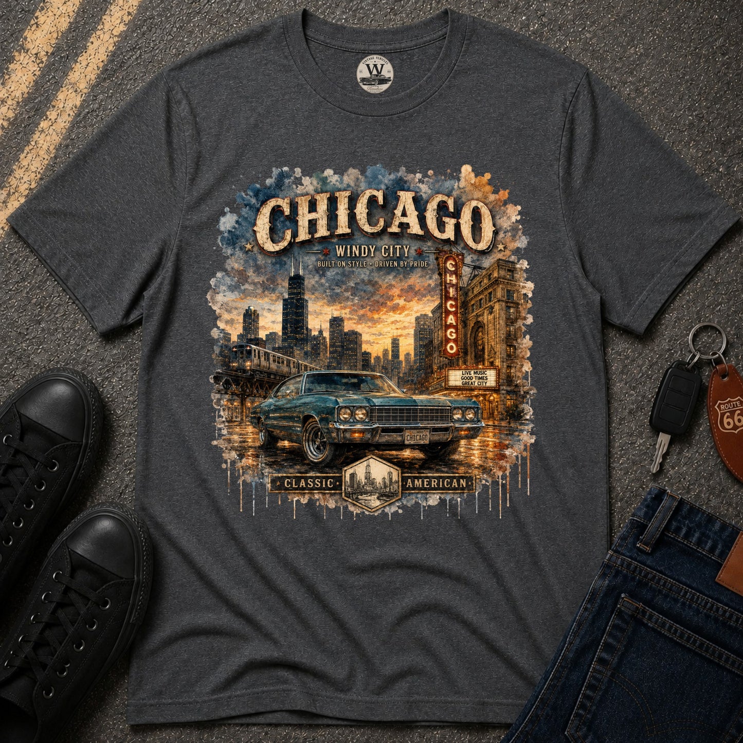 Chicago Streets & Steel T-Shirt