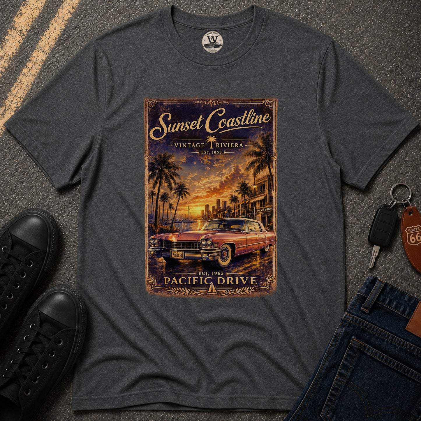 Sunset Coastline Tee