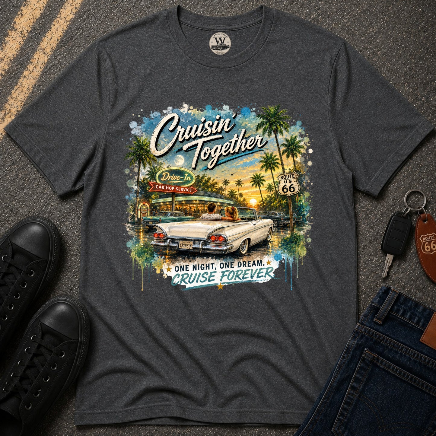 Cruisin' Together Vintage Convertible Tee