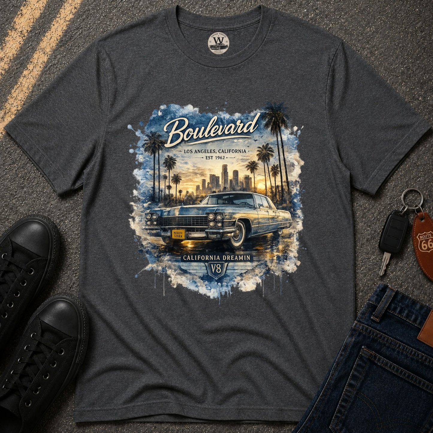 LA Boulevard – Vintage Vehicle Tee