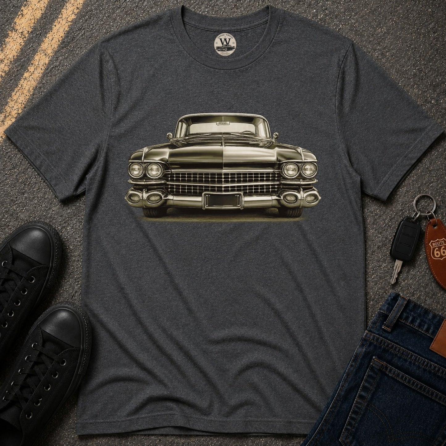 Classic 1950s American Car Graphic Tee
