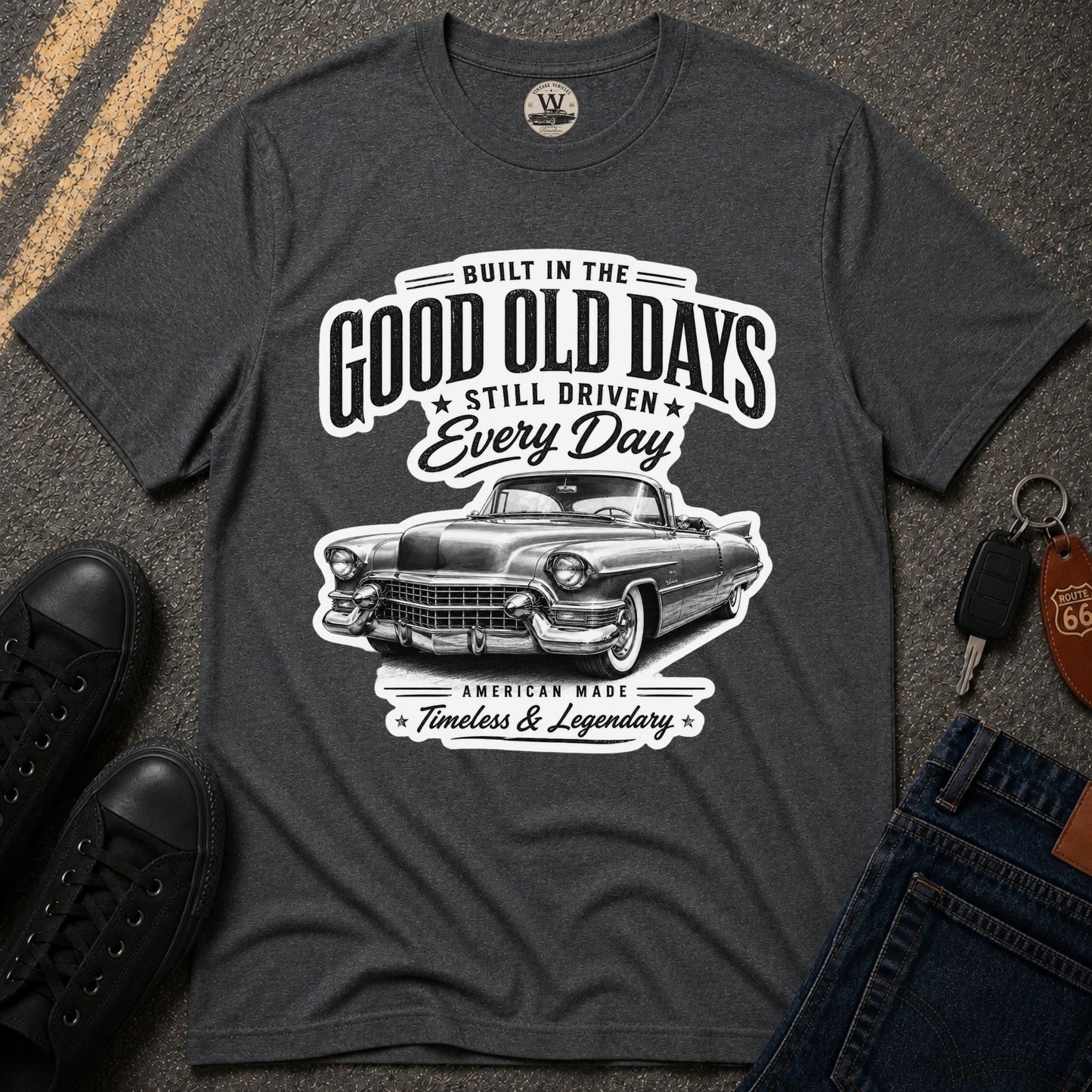 Built In The Good Old Days – Classic Car Tee
