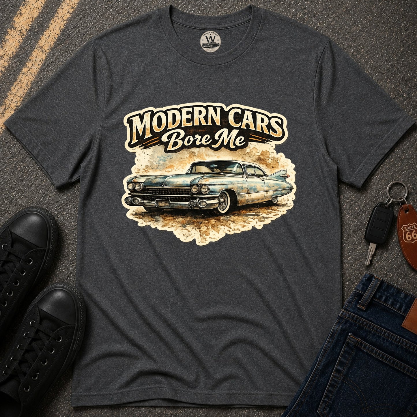 Modern Cars Bore Me Vintage Classic Car Tee