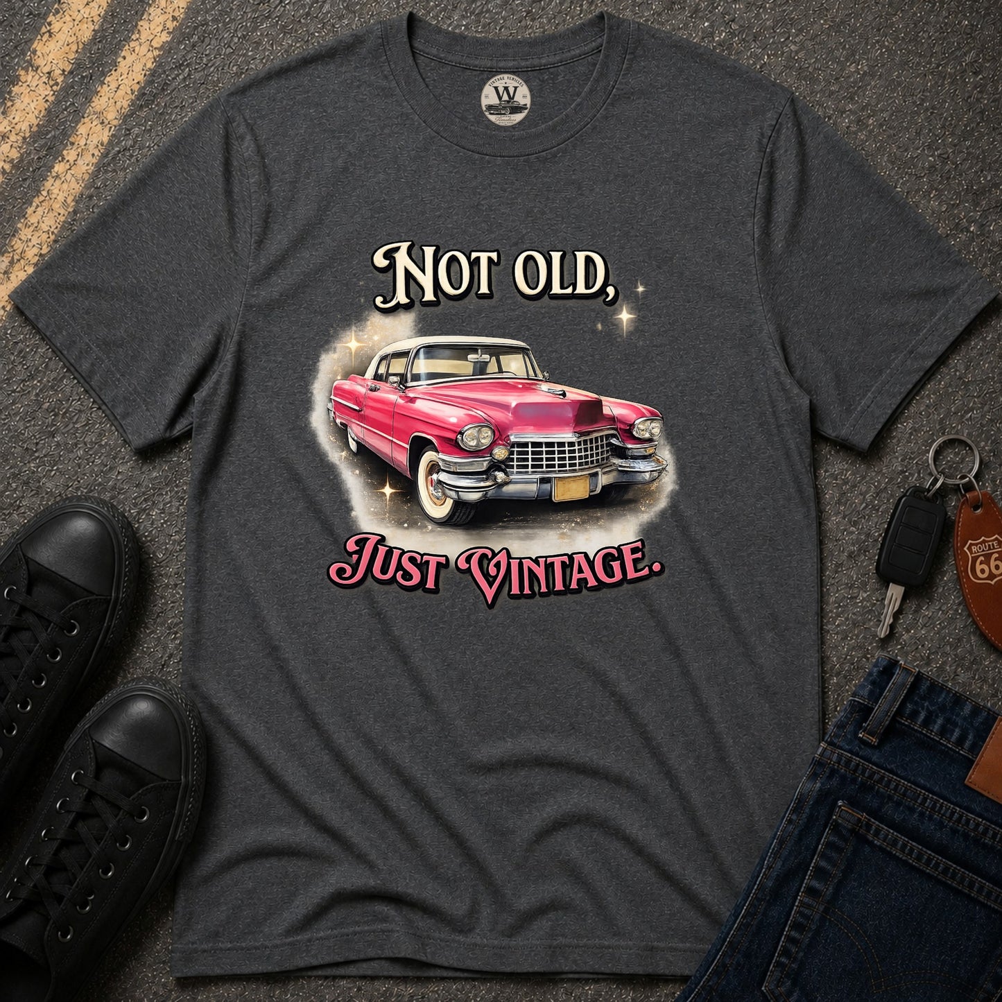 Not Old, Just Vintage – Classic Car Tee
