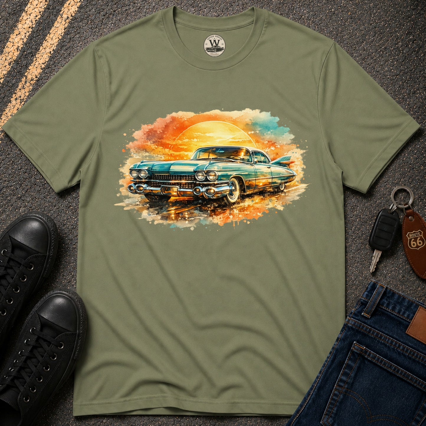 Golden Sunset Cruiser Tee