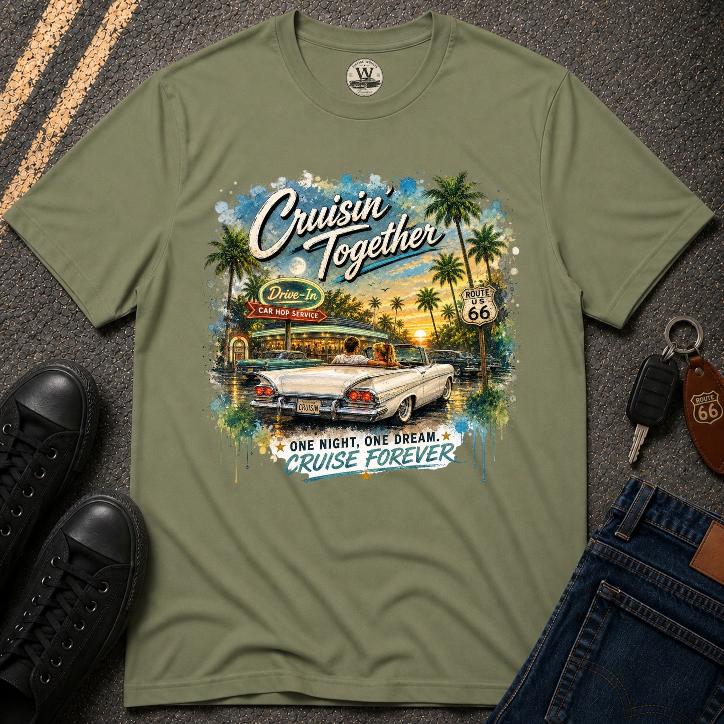Cruisin' Together Vintage Convertible Tee