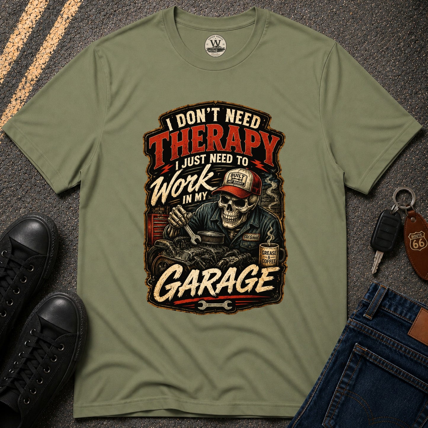I Don't Need Therapy – Garage Mechanic Tee