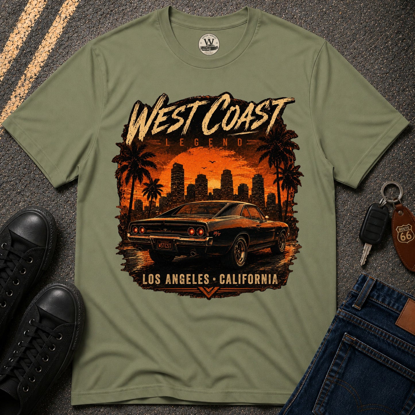 West Coast Legend – Vintage Muscle Car Tee