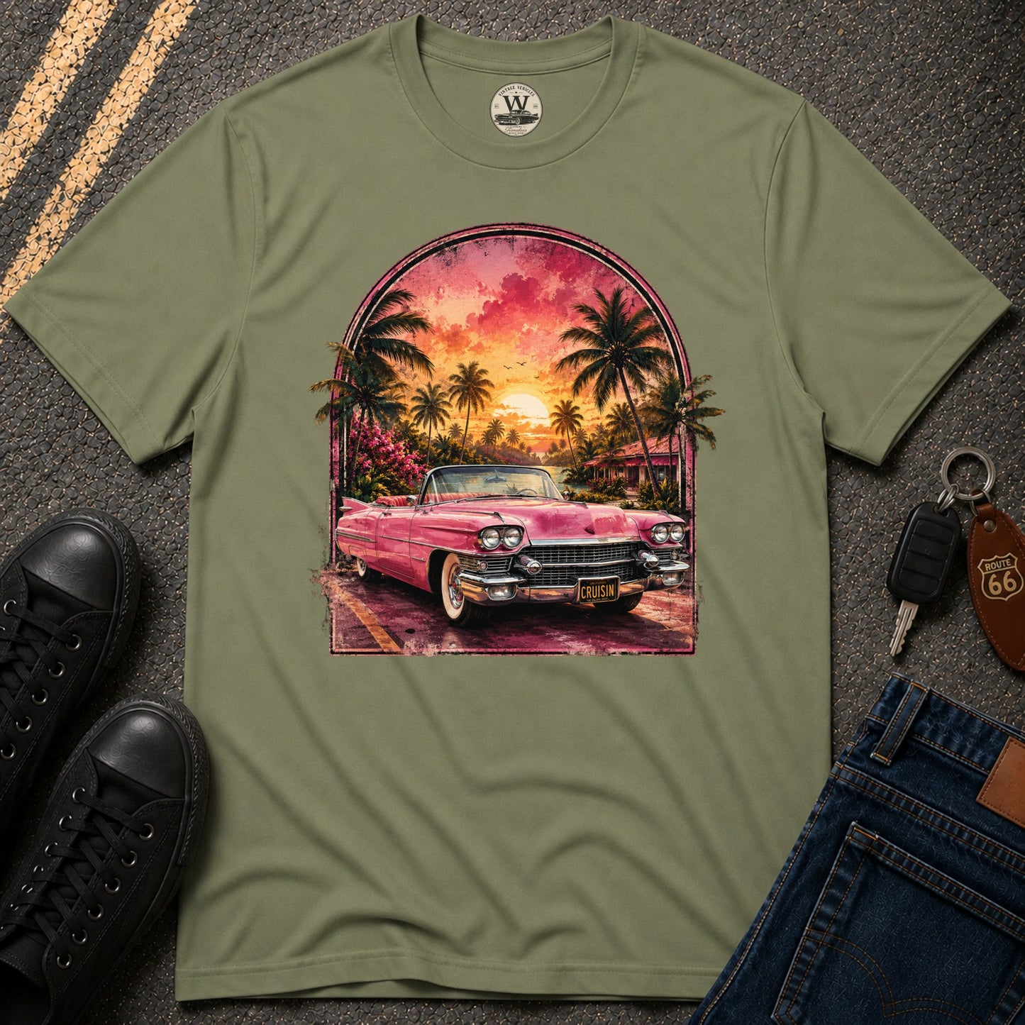 Pink Sunset Cruiser Tee