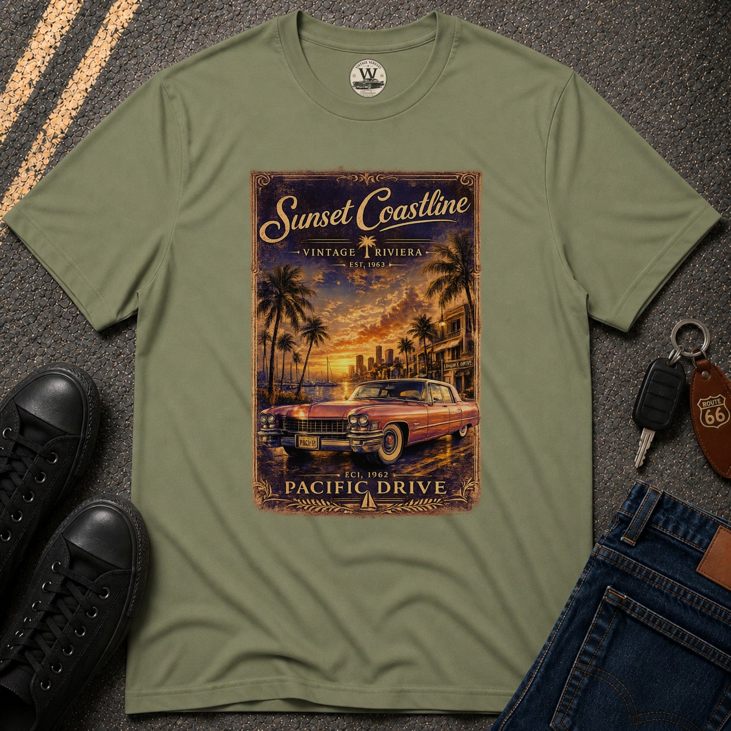 Sunset Coastline Tee