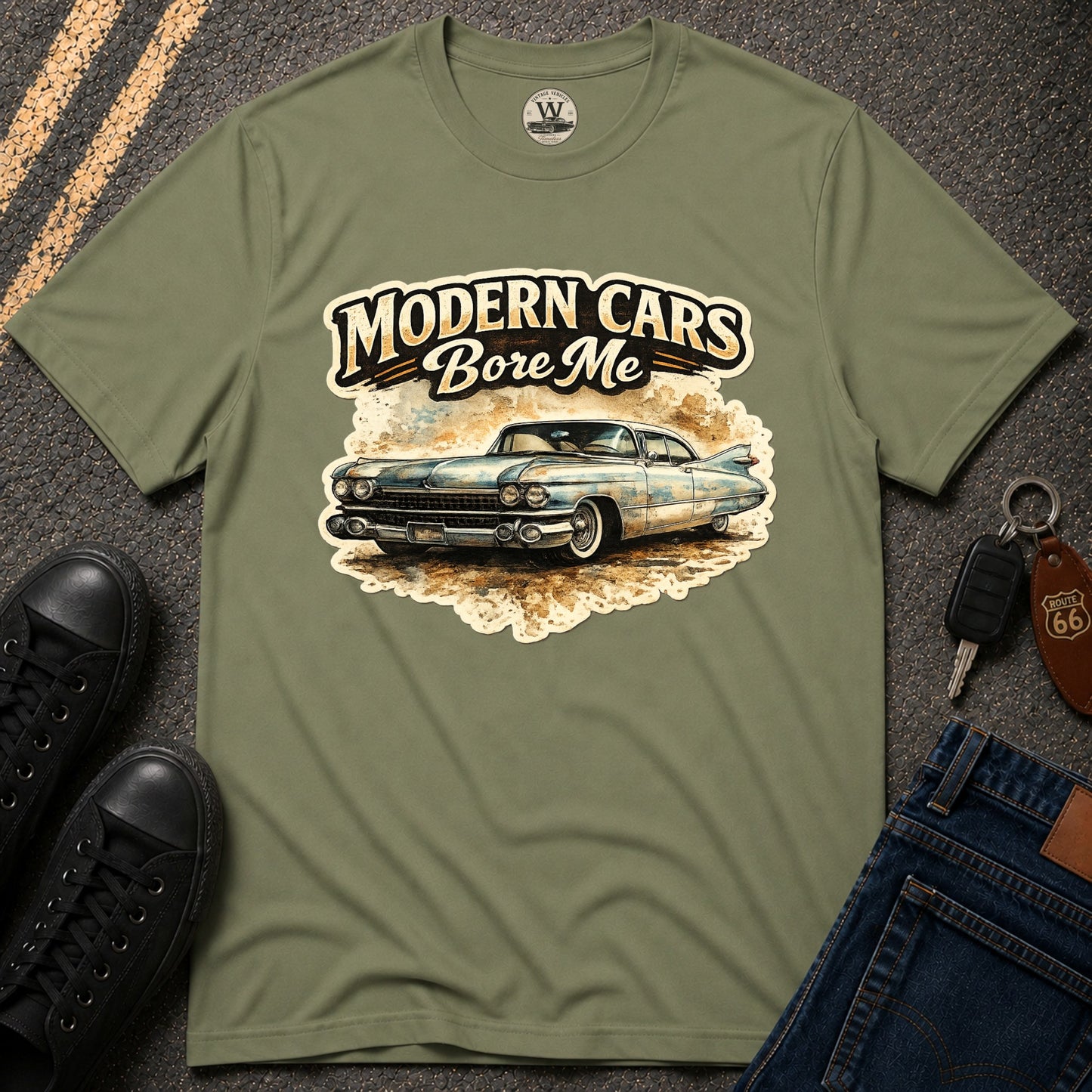 Modern Cars Bore Me Vintage Classic Car Tee