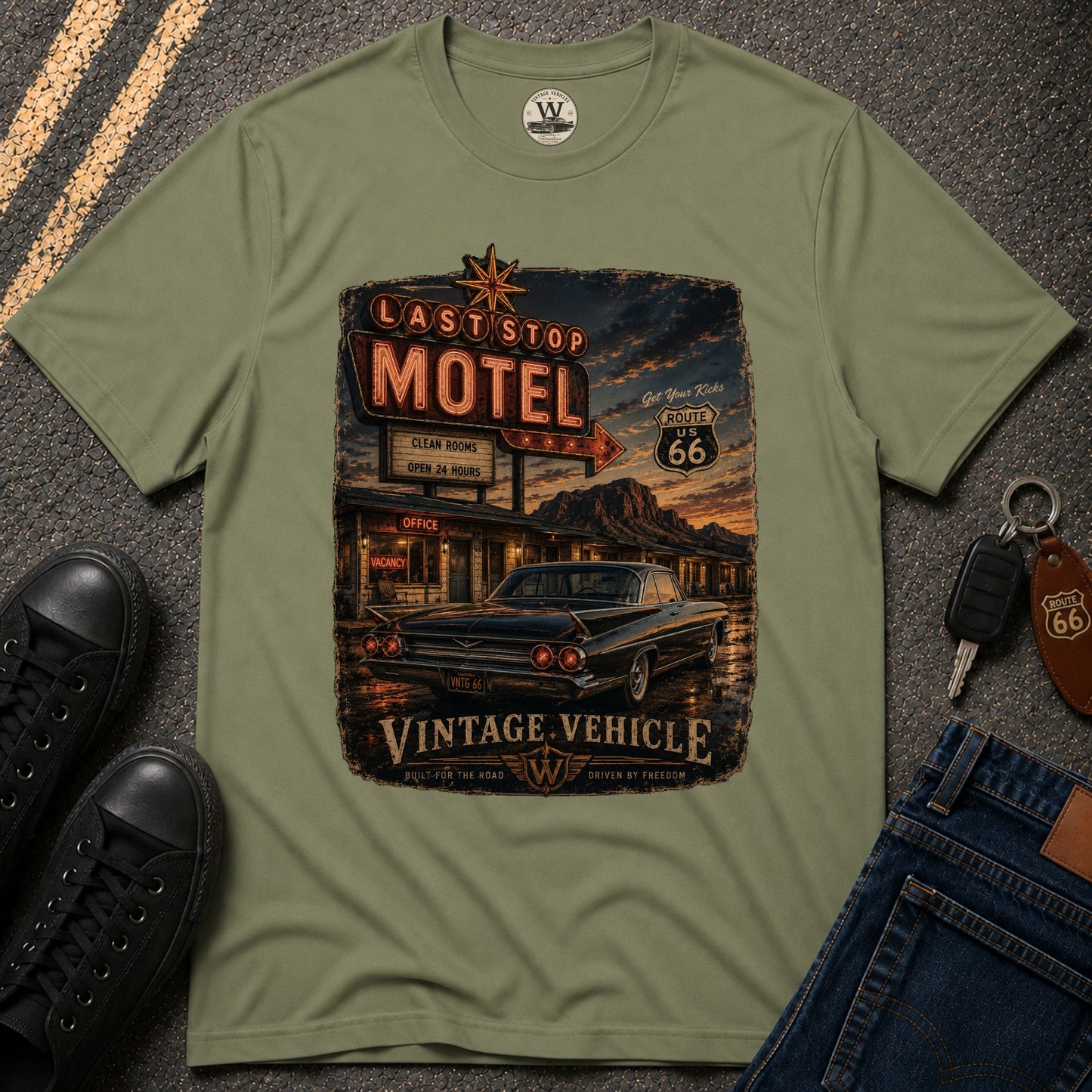 Last Stop Motel Tee
