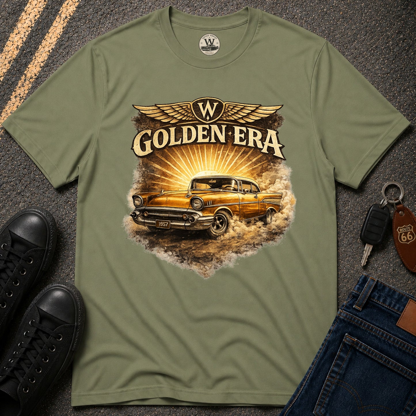 Golden Era – Classic Car Tee