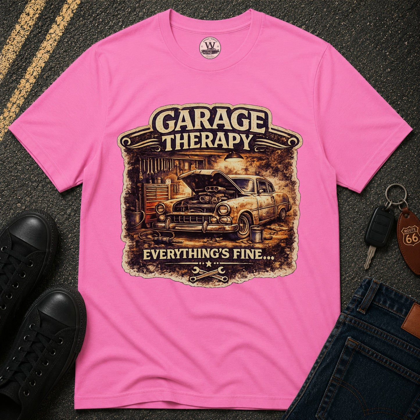 Garage Therapy – Vintage Mechanic Tee