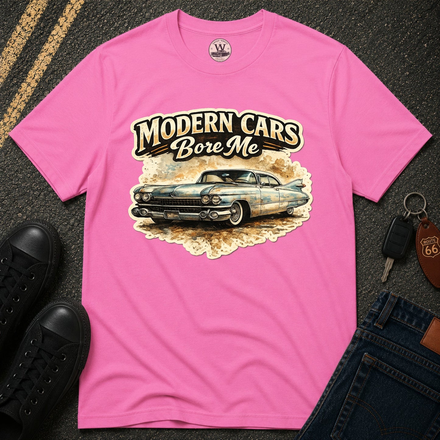 Modern Cars Bore Me Vintage Classic Car Tee