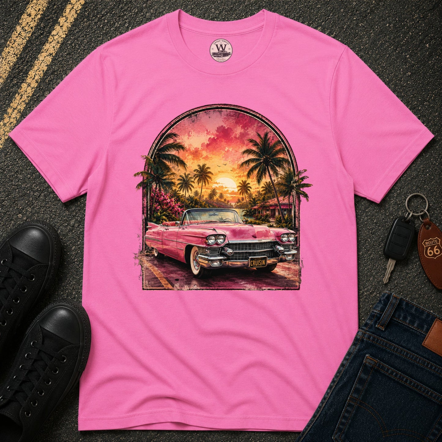 Pink Sunset Cruiser Tee