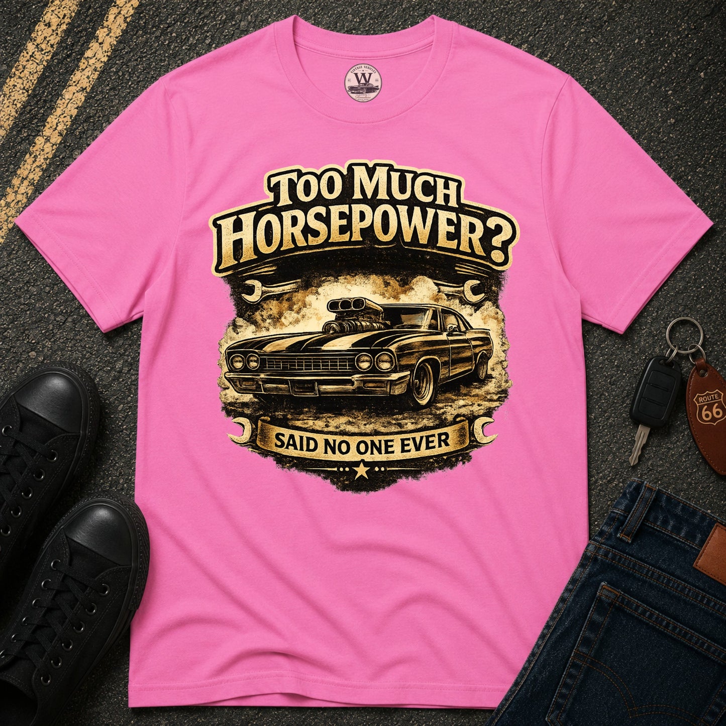 Too Much Horsepower — Classic Car Tee
