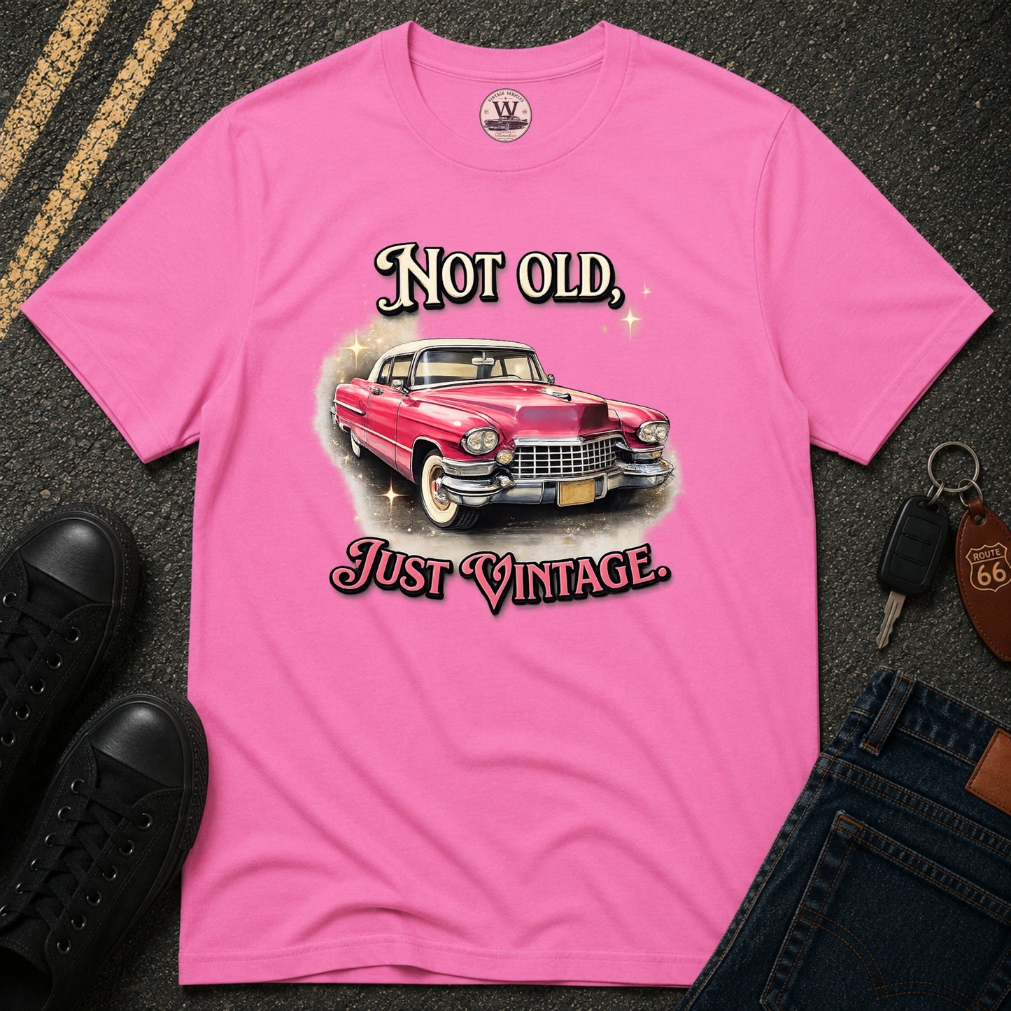 Not Old, Just Vintage – Classic Car Tee