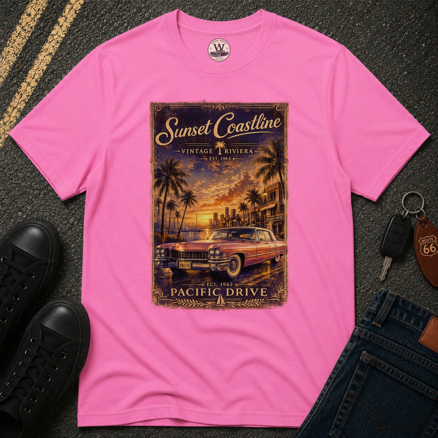 Sunset Coastline Tee