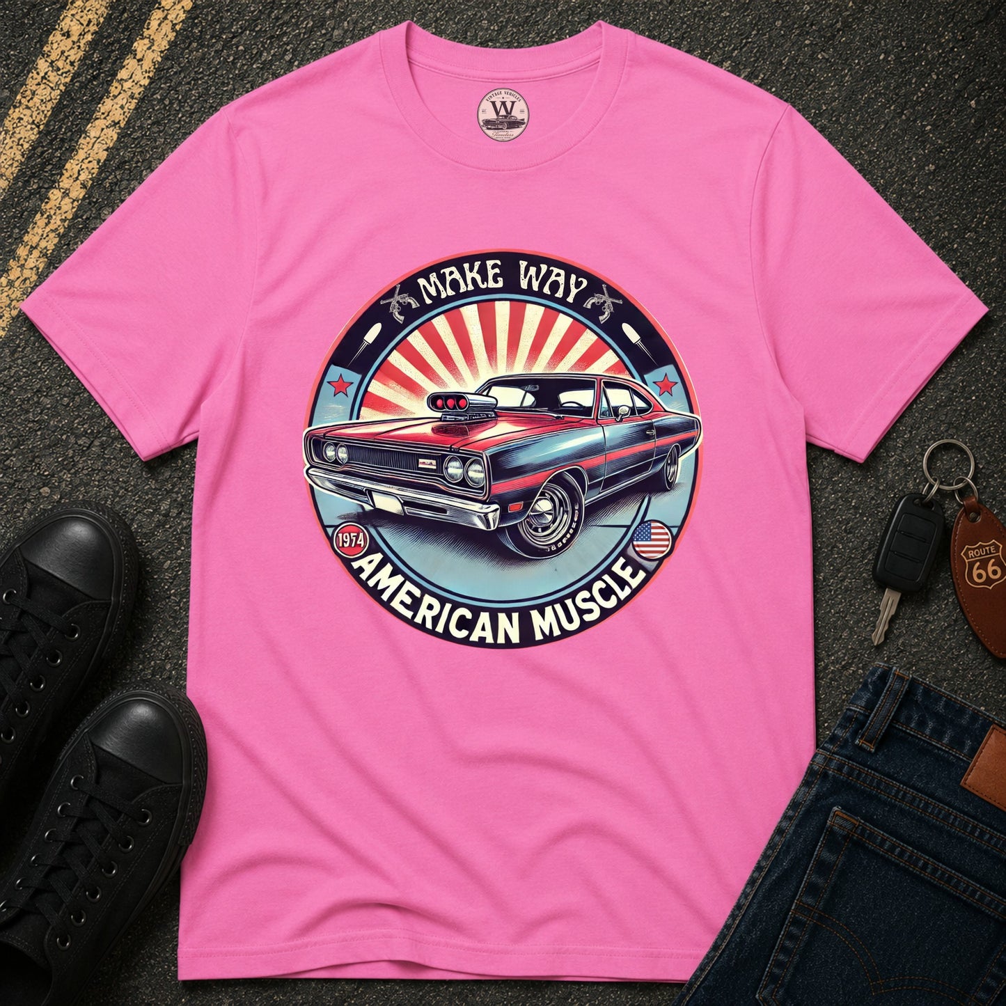 Make Way – American Muscle Car Tee