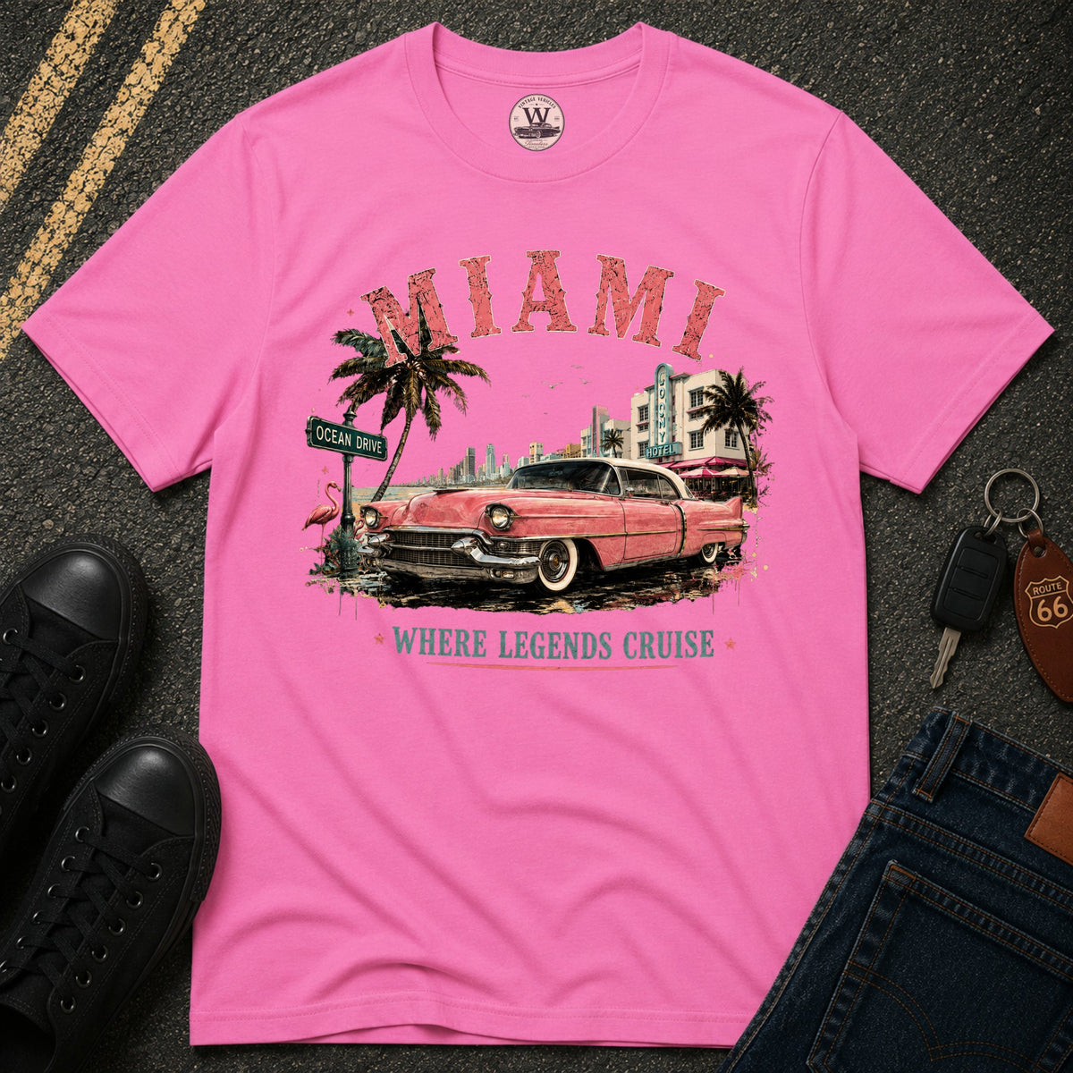 Miami Legends Car T-Shirt