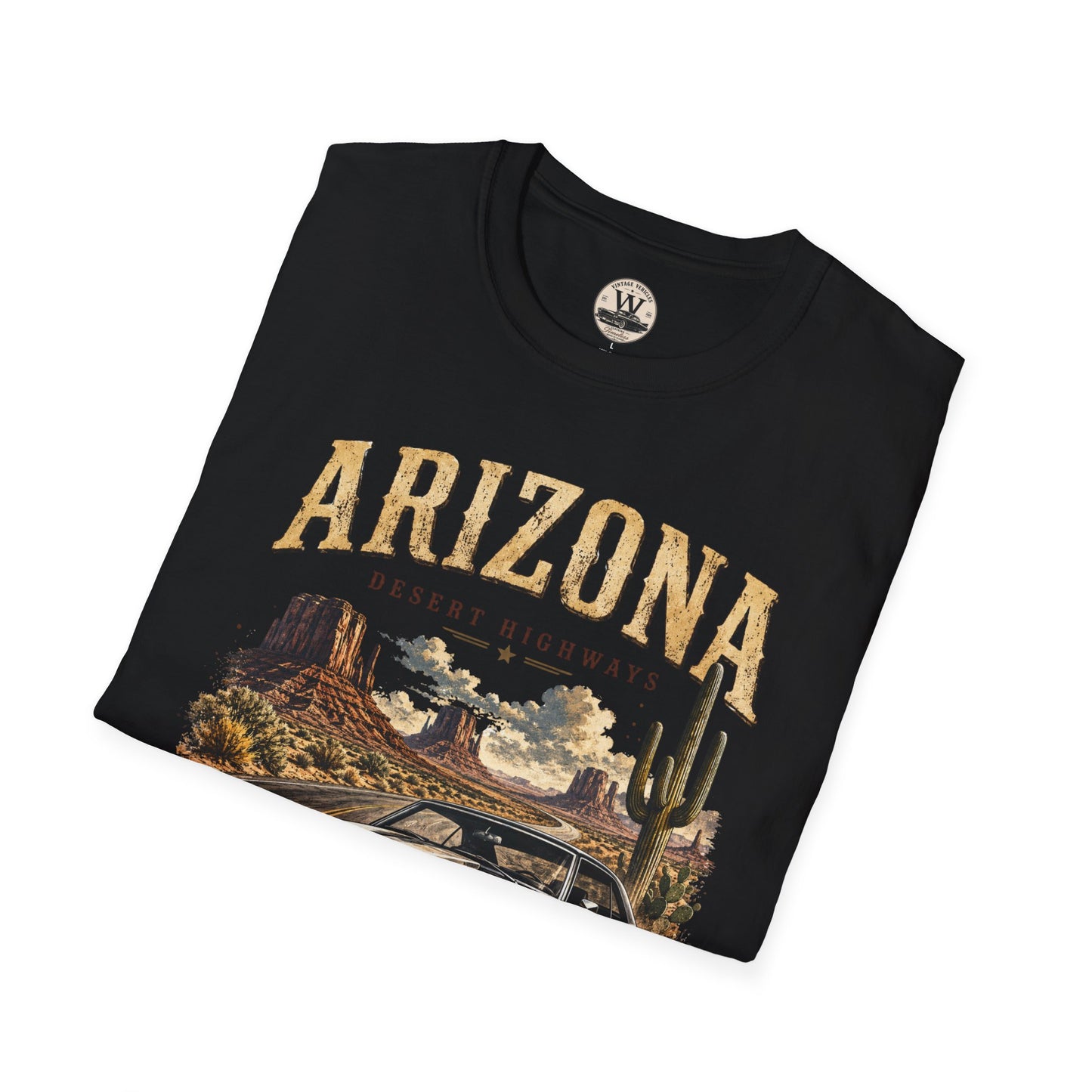 Arizona Desert Highways Vintage Car Tee