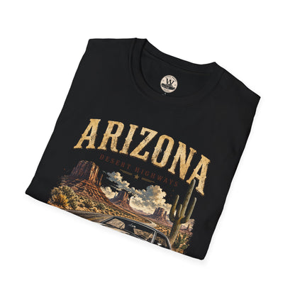 Arizona Desert Highways Vintage Car Tee